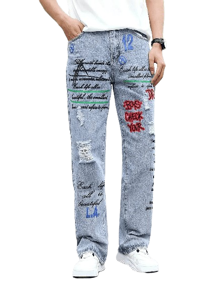 Jean graffiti homme