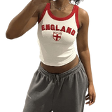 England crop top