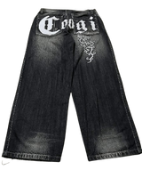 Custom black jeans