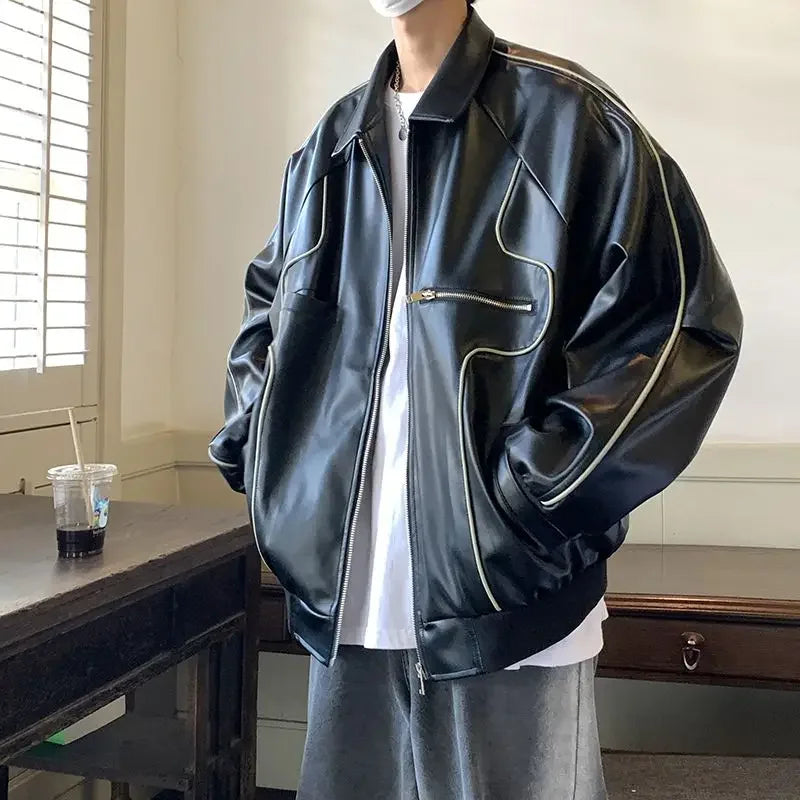 Jacket leather bomber​