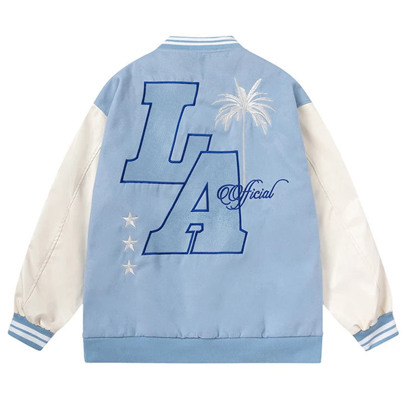 Blue varsity jacket​