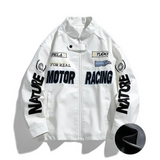 Veste cuir racing