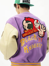 Purple varsity jacket